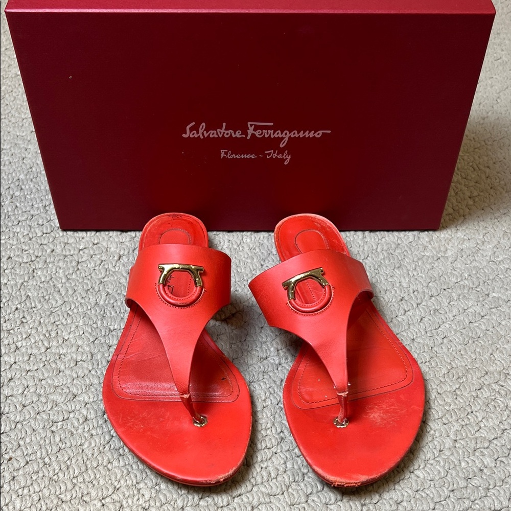Salvatore Ferragamo Bold Red Sandals